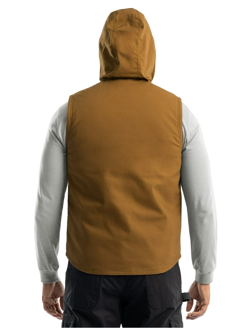 CresentDownWorks Vest【L】 Wrangler Workwear Men's Durable Quilted Lined Hooded Duck