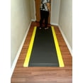 thumbnail image 2 of 36" Wide, Rhino Mats, Reflex  Anti-fatigue Mat, Black w/ Yellow Borders, 5/8" Thick, Choose Length, 2 of 5