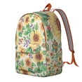 thumbnail image 2 of Attractive Sunflower and Floral Backpack for School College, Roomy Bookbag with Laptop Compartment, Reliable Backpack Gift for Commuting Travel, 2 of 5