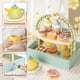 thumbnail image 5 of Set de fiesta de té Toyssa de madera para niñas de 2 a 6 años con almacenamiento, 5 of 9