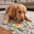 thumbnail image 3 of Frog Shaped Silicone Pet Lick Mat Multi-Texture Slow Feeder Tray Anti-Anxiety Suction Feeding Pad For Dogs Cats Wet Food Feeding(Light Green-20cm), 3 of 5