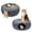 Dark Gray-2P, variant on DUNCHATY 2-Pack 24" Cat Cave Bed – Felt Peekaboo Tunnel Hideaway for Large Cats, Dark Gray & Gray