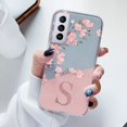thumbnail image 3 of Funda trasera para Samsung Galaxy S22 S 22 Plus S22 Ultra S22 +, carcasa suave y delgada de lujo con letras de A-Z, transparente, parachoques, 3 of 5
