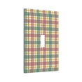 thumbnail image 2 of ZICANCN Outlet Covers Wall Plate, Red Green Plaid Check Light Switch Cover Decorative, Duplex Toggle Combo 1-Gang, 2 of 9