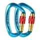 thumbnail image 2 of Paquete de 2 Clips de mosquetón de Bloqueo Sharpla resistencia 25KN Azul, 2 of 8