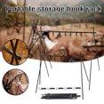 thumbnail image 2 of CAROOTU Camping Cookware Hanging Rack with Hooks Foldable Portable Tripod Storage Stand Multifunction Outdoor Hanging Organizer, 2 of 7