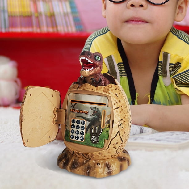 Caja de ahorro de dinero con contraseña para cajero automático, hucha con contraseña, cajero automático, gran decoración de dinosaurio, juguetes, banco de dinero electrónico, Camello