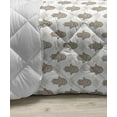 thumbnail image 3 of Hamsa Down Alternative Comforter, Eastern Motifs with All Seeing Eye Inspirations South Illustration, Microfiber Quilt for All Season, 5 Sizes, Peach Pink Blue, by Ambesonne, 3 of 3