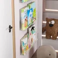 thumbnail image 5 of Acrylic Rack Wall Mounted Display Stand Book Holder Bookshelf for Magazine Storage, 5 of 7