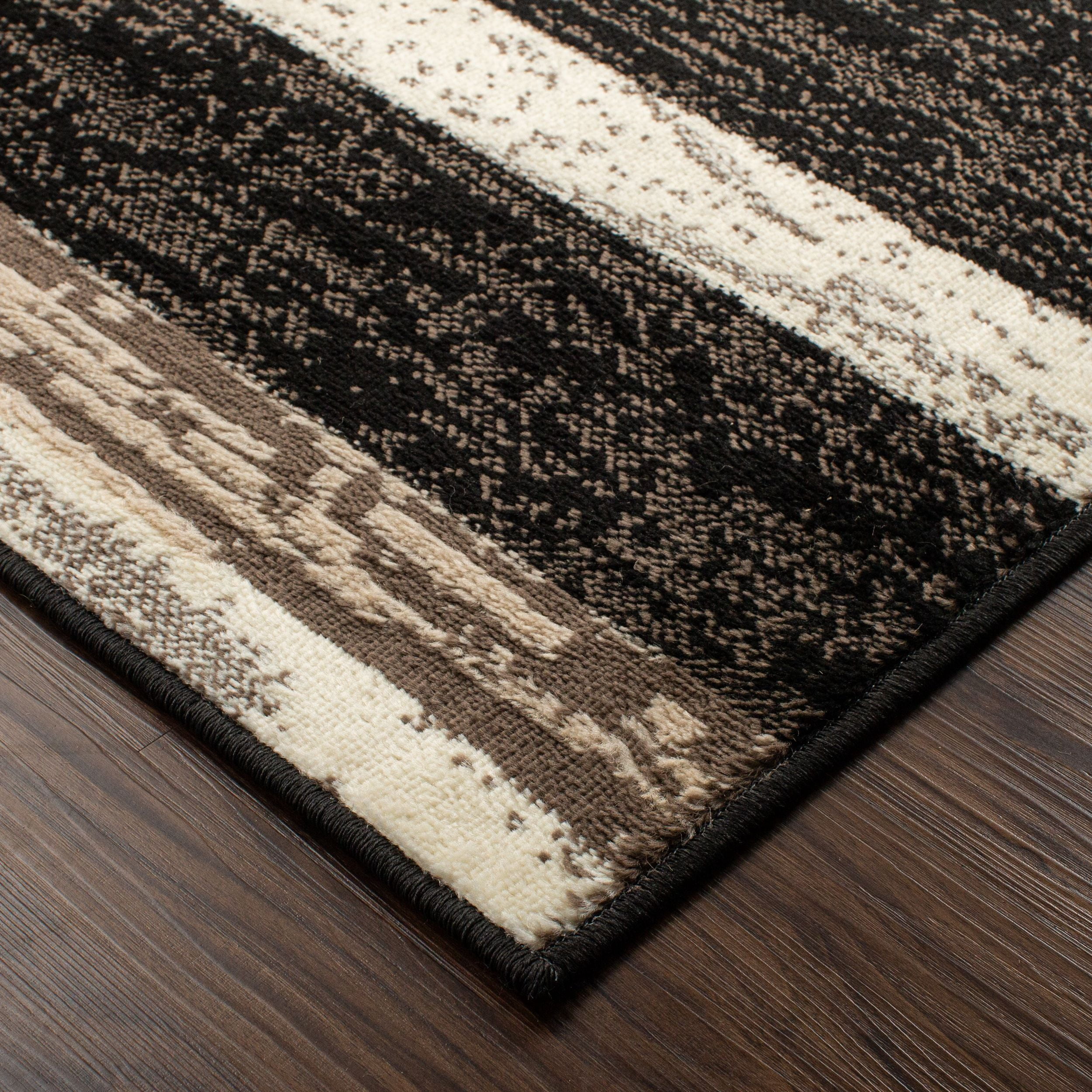 BNM Rockwood Area Rug or Runner, 2' x 3', Chocolate