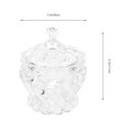 thumbnail image 2 of 2pcs Glass Storage Jar with Lids Candy Jar Food Jar Wedding Candy Containers, 2 of 6