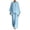 Blue, variant on Xaqiouau Women 2 Piece Loungewear Round Neck Dolman Long Sleeve Top Elastic Waist Wide Leg Pants Summer Casual Cotton Blend Travel Daily Outfit Sets Navy XL