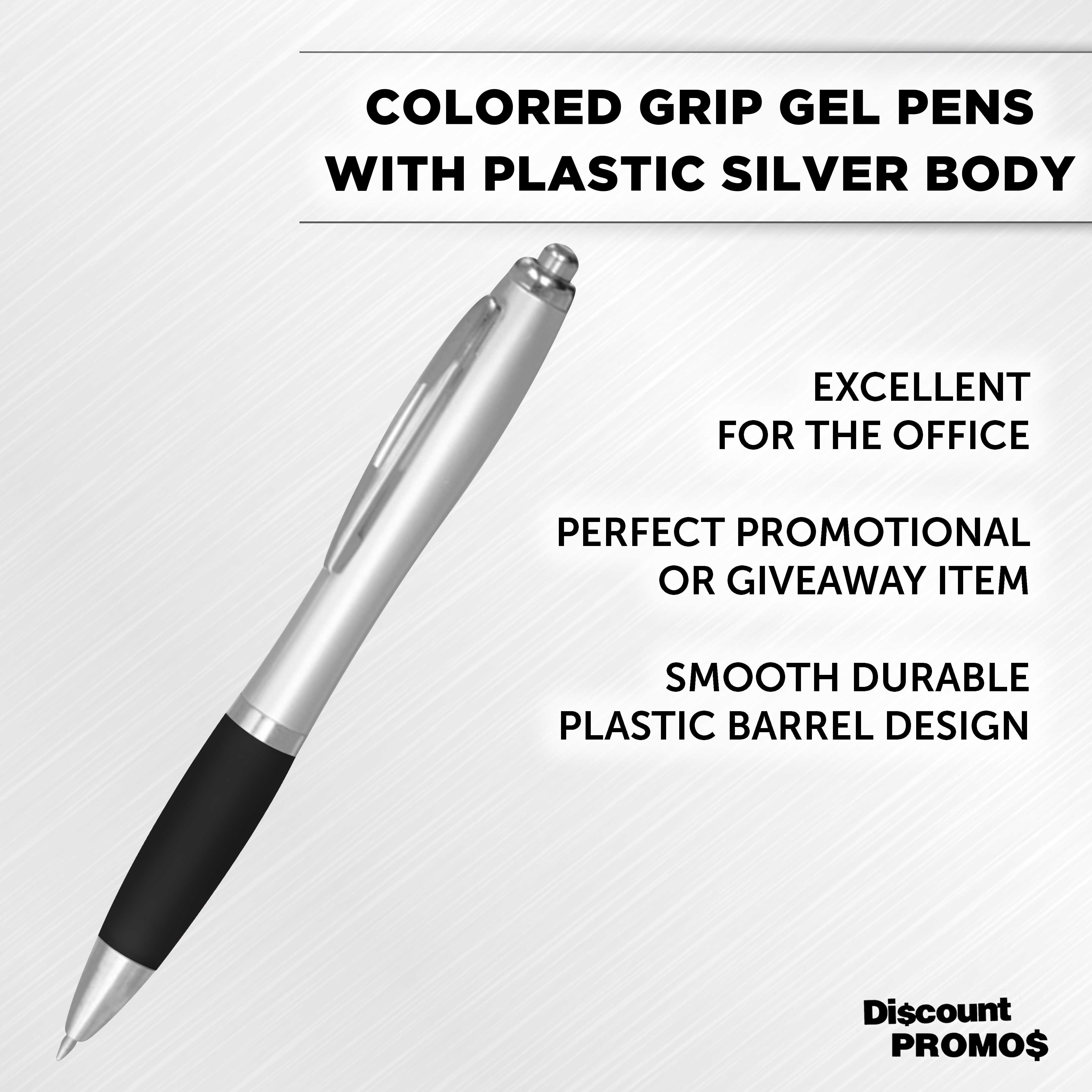 ColoBlackBI Grip Gel Pens - 10 pack - Black