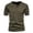 Army Green, variant on Mens T-shirts Short Sleeve Slim Fit Button Down Sports T Shirt Casual Solid Color Tees for Men Army Green S