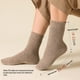 thumbnail image 5 of Jumpingount 1 par de calcetines de mujer de tubo medio Otoño Invierno cálido transpirable suave trabajo de oficina Casual nieve térmica Medias Gris oscuro, 5 of 6