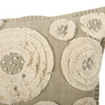 thumbnail image 4 of Noble House 18" x 18" Beige, Off-White, Multi-color Embroidery Cotton Decorative Pillow Cover, 4 of 7
