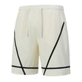 thumbnail image 6 of LIBRCLO Sweatsuits for Men Set 2 Piece No Hood Tracksuits Crew Neck Summer T Shirt & Shorts Set Sports Outfits Sets with Pockets White XXL, 6 of 6