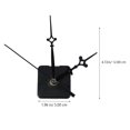 thumbnail image 2 of Black Clock Movement for Wall Clock Use Plastic Material Fits Various Frames 1 Set, 2 of 8