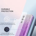 thumbnail image 4 of Dteck for Samsung Galaxy S24 Case with Screen Protector+Camera Protector, MIL-Grade Drop Protection Stylish Pattern Slim Shockproof Phone Cover for Galaxy S24,Purple, 4 of 10