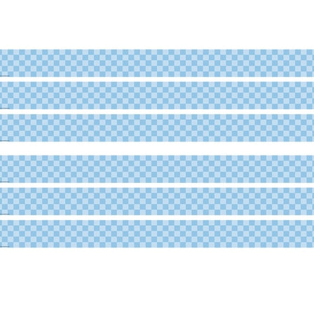 Teacher Created Resources Checkers Scalloped Border Trim, 35 Feet Per Pack, 6 Packs