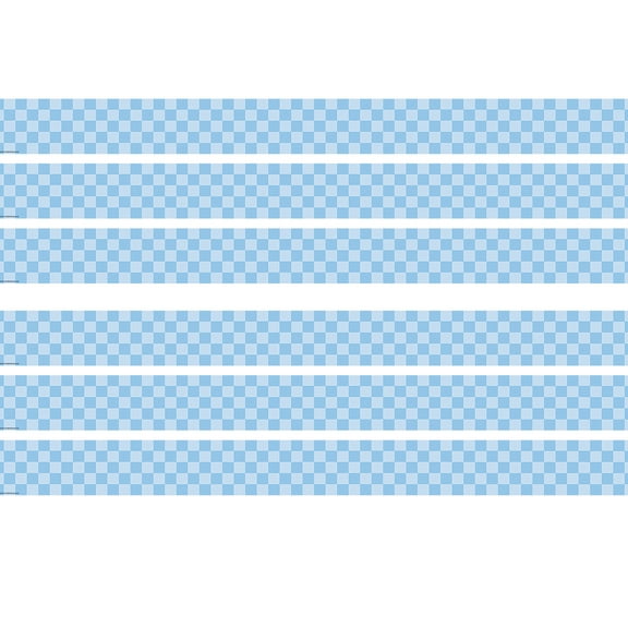 Teacher Created Resources Checkers Scalloped Border Trim, 35 Feet Per Pack, 6 Packs