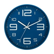 Unique Bargains 12' Wall Clock Battery Operated Silent Non Ticking