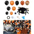thumbnail image 4 of Globos de Halloween con decoración de cinta para fiesta temática de mascarada en casa Araña, 4 of 9