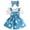 A01-A6A Sky Blue, variant on CAICJ98 Baby Girl Summer Outfits Short Sleeve Romper Cute Print Overall Dress With Headband Set Newborn Infant Girl Spring Clothes (Purple,3-6 Months)