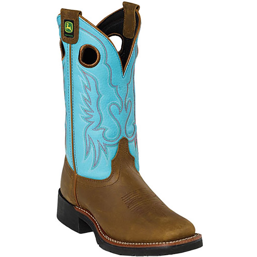 John Deere John Deere Women's SQUARE TOE Blue Fashion Boot 11 M