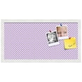 thumbnail image 2 of PinPix 24x12 Custom Cork Bulletin Board Purple Polka Dot Poster Board Has a Fabric Style Canvas Finish, Framed in Purple Polka Dot, by ArtToFrames (PinPix-504), 2 of 6