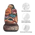 thumbnail image 4 of Wukai Flower Crown Cat Full Set Car Seat Covers with Soft Padding Universal Auto Front Seats Protector and Cushion Mat, 4 of 5