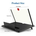 thumbnail image 5 of 12" Screen Magnifier for Cell Phone,3D Magnifying Projector Screen Enlarger Expander for Movies, Videos, and Gaming, Foldable Phone Stand with Screen Amplifier, Compatible with All Smartphones, 5 of 10