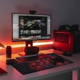 thumbnail image 3 of Red Flame Pattern Gaming Mouse Pad - Large Mouse Pad 31.5x15.75 Inch, Long Big Mouse Mat with Non-Slip Base, Extended Keyboard Mousepad, Perfect for Gamers, Office & Home, 3 of 6
