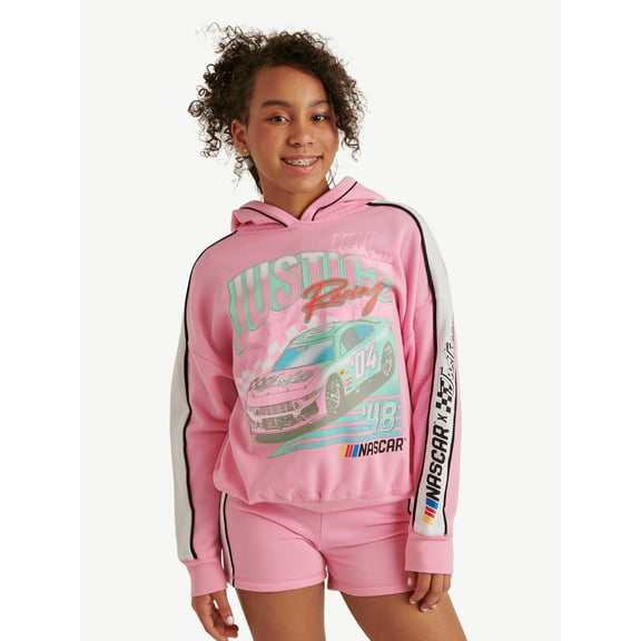 Justice Girl's NASCAR X Justice Collab Hoodie, Sizes XS - XLP