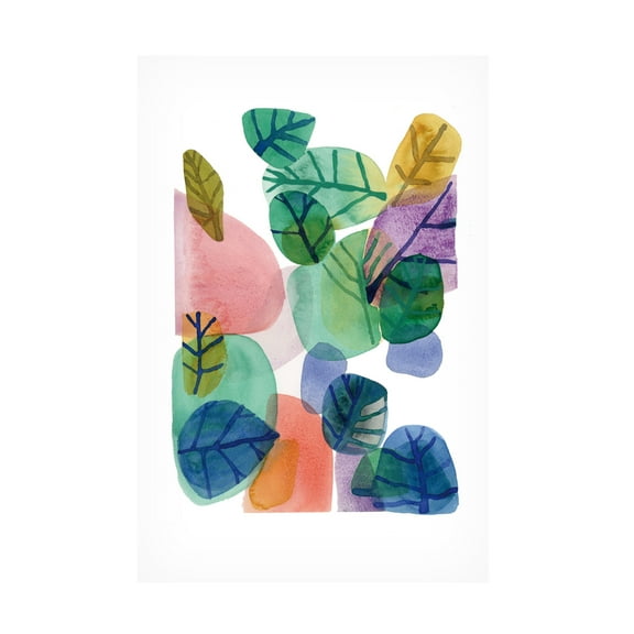 Trademark Fine Art Louise van Terheijden Leaves Canvas Wall Art