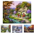 thumbnail image 4 of Bosque casa paisaje pintura de diamantes de imitación paisaje cristal punto de cruz decoración del hogar imagen de diamante Inevent JJ14138-01, 4 of 6
