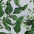 thumbnail image 5 of JEUXUS Tropical Dense Jungle Palm Leaves Waist Bathroom Shower Curtain Set with Hooks White, 5 of 7