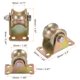 thumbnail image 2 of Rueda de deslizamiento en forma de U Uxcell de 4 piezas de 1.25" con capacidad de carga de 88 lbs por rueda para riel invertido, 2 of 6