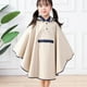 thumbnail image 3 of EeaseMX Poncho impermeable para niños, capa impermeable, capucha, impermeable de una pieza (beige) - Talla M, 3 of 8