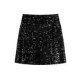thumbnail image 4 of Taylonsss Womens Festive Party Sequined Mini Bodycon Skirt Solid Color Summer Beach Vacation Casual Celebration Outfit, 4 of 9