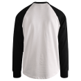 thumbnail image 3 of Harley-Davidson T-Shirt Homme Noir #1 Race Raglan Graphique Manches Longues (S27), 3 of 4