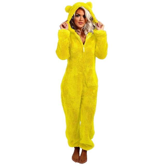 MSJUHEG Pyjama en Soie pour Femmes Ensembles de Pyjama pour Femmes Ensemble de Pyjama pour Femmes Ensembles de Pyjama pour Femmes Ensemble de Pyjama 2 Pcs pour Femmes Polyester Jaune TG