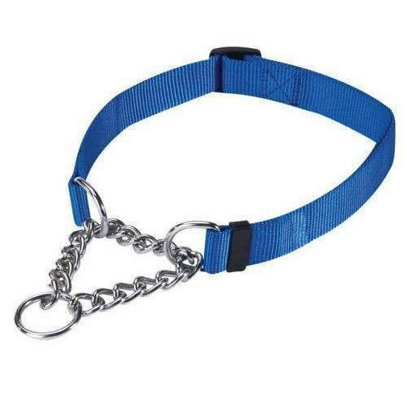 Bulk Martingale Dog Collars With Chains Wholesale Prices Dog Collar Multi Packs(Blue - 13 to 18 Inch 2 Collars)