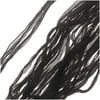 Silk Fabric Fairy Ribbon, 2cm Wide, 40 Inches Long, 1 Strand, Black