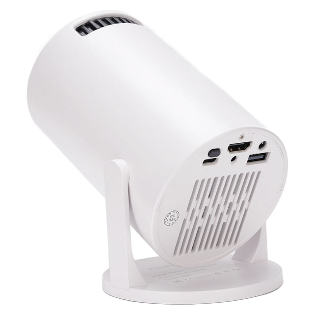 Portable Projector, Projector 14 To 150 inch Projection with Remote Control for Mouse Black,White