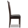 thumbnail image 3 of Signature Design by Ashley Contemporary Upholstered Dining Side Chair, Dark Brown Finish, 3 of 8