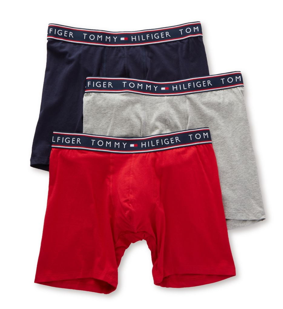 Navy Tommy Hilfiger Boy's 2 Pack Premium Essentials Boxer Brief Trunk Blue 