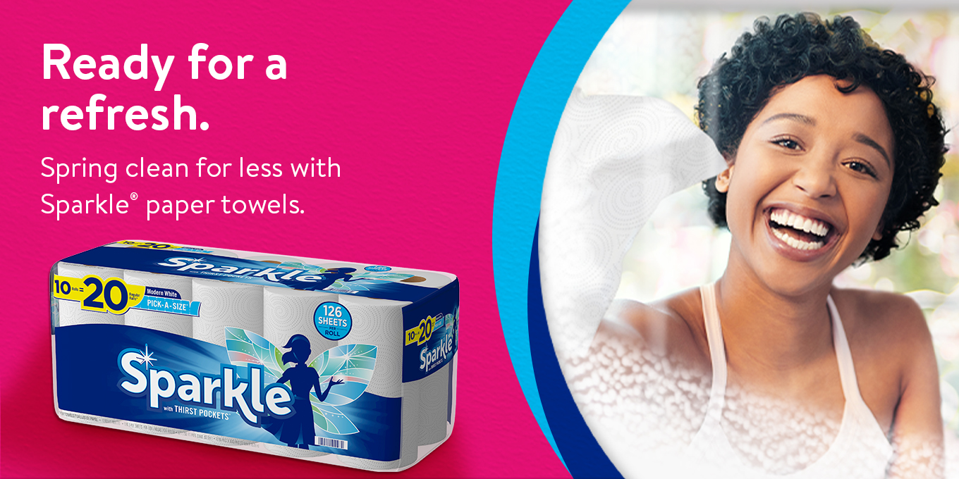 Get spring cleaning’s greatest value in paper towels.