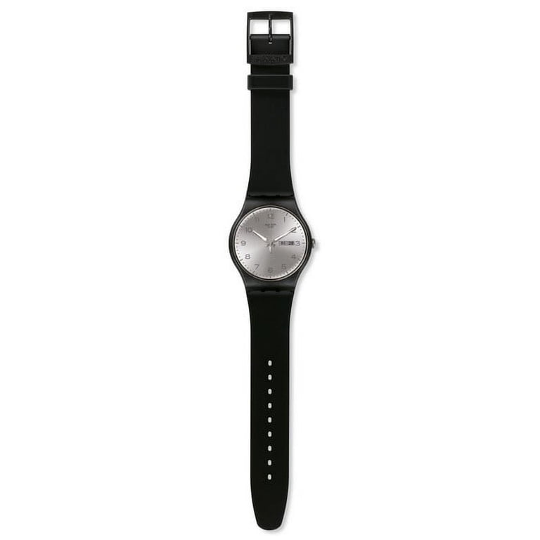 Swatch unisex Black and Silver Dial Watch Swatch Unisex SUOB717 Originals Black Watch with Silver-Tone  main image 2