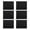 Black, variant on 6-Pack Black Cosmetics Bag with Zipper, Multi-Purpose Travel Toiletry Bag, 8 x 6 Inch